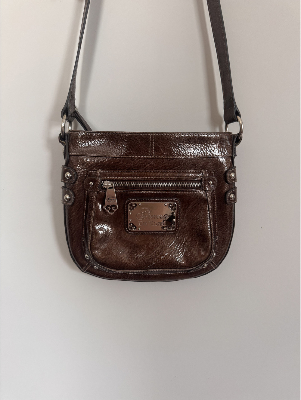 Y2K Genna De Rossi Brown Crossbody Bag **read description**